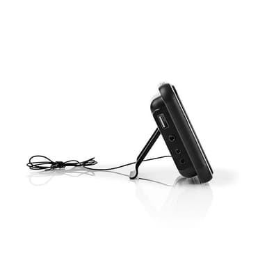 Nedis Digital klockradio | LED Display | 1x 3.5 mm Audio Input | Tidsprojektion | AM / FM | Snooze-funktion | Sov timer | Antal alarm: 2 | Svart
