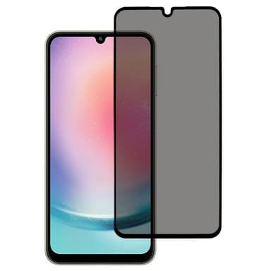 2-PACK SKALO Samsung Galaxy A25 5G Privacy Skärmskydd Härdat Glas - Svart