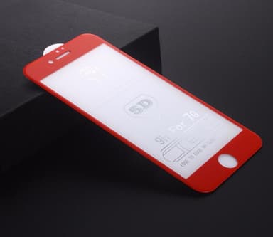 SKALO iPhone 7/8 Heltäckande Skärmskydd Härdat Glas - Svart