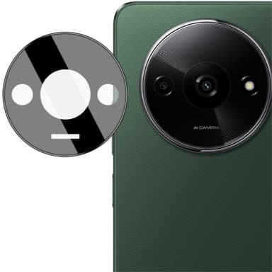 SKALO Xiaomi Redmi A3 3D Linsskydd/Kameraskydd Härdat Glas - Svart
