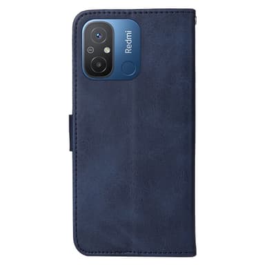 SKALO Xiaomi Redmi 12C 4G Plånboksfodral i PU-Läder - Blå