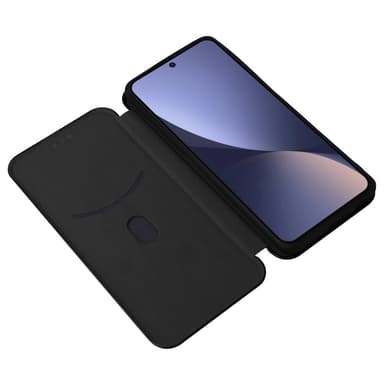SKALO Xiaomi 13 Pro 5G Carbon Fiber Plånboksfodral - Svart