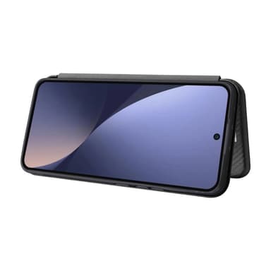 SKALO Xiaomi 13 Pro 5G Carbon Fiber Plånboksfodral - Svart