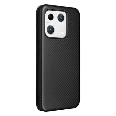 SKALO Xiaomi 13 Pro 5G Carbon Fiber Plånboksfodral - Svart