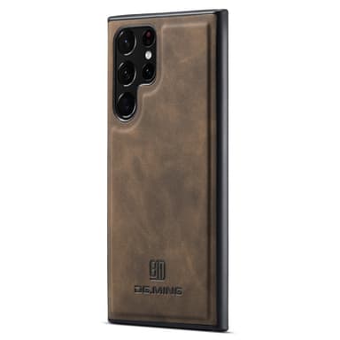 DG.MING Samsung S24 Ultra Premium PU-Läder Hybrid Skal - Grå