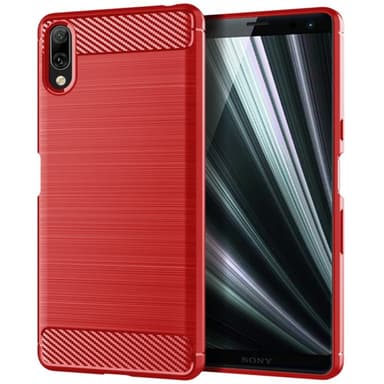Stöttåligt Armor Carbon TPU-skal Sony Xperia L3 - Röd