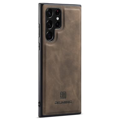 DG.MING Samsung S24 Ultra Premium PU-Läder Hybrid Skal - Grå