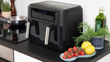 Gastronom dubbelzon airfryer 18290008 (svart)