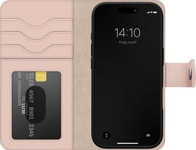 Ideal of Sweden Magnet Wallet+ iPhone 16 plånboksfodral (rosa)