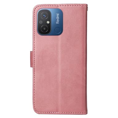 SKALO Xiaomi Redmi 12C 4G Plånboksfodral i PU-Läder - Rosa