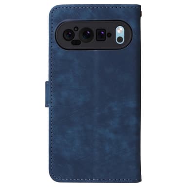 SKALO Google Pixel 9 Pro XL Plånboksfodral i PU-Läder - Blå
