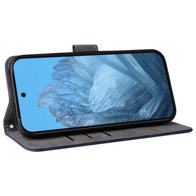 SKALO Google Pixel 9 Pro XL Plånboksfodral i PU-Läder - Blå