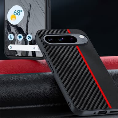 SKALO Google Pixel 9/9 Pro Carbon Fiber Hybrid Skal