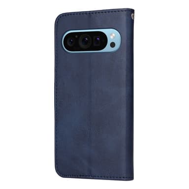 SKALO Google Pixel 9/9 Pro PU-Läder Plånboksfodral - Blå