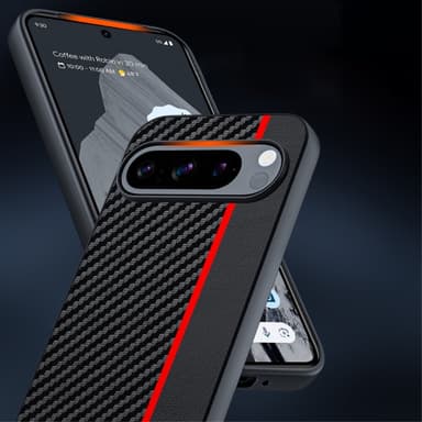 SKALO Google Pixel 9/9 Pro Carbon Fiber Hybrid Skal
