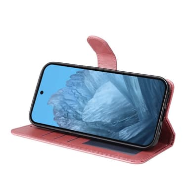 SKALO Google Pixel 9/9 Pro PU-Läder Plånboksfodral - Rosa
