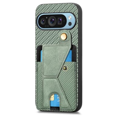 SKALO Google Pixel 9/9 Pro Carbon FIber Kortfack - Grön