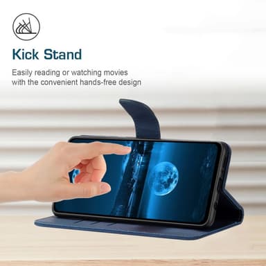 SKALO OnePlus Nord 4 Embossed Plånboksfodral i PU-Läder - Blå