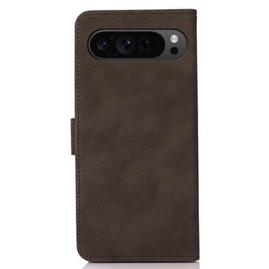SKALO Google Pixel 9 Pro XL KHAZNEH Plånboksfodral i PU-Läder - Brun