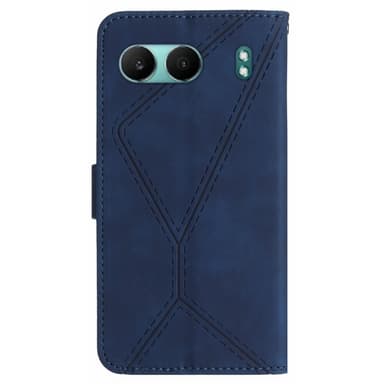 SKALO OnePlus Nord 4 Embossed Plånboksfodral i PU-Läder - Blå