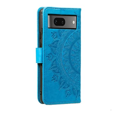 SKALO Google Pixel 9/9 Pro Mandala Plånboksfodral - Blå