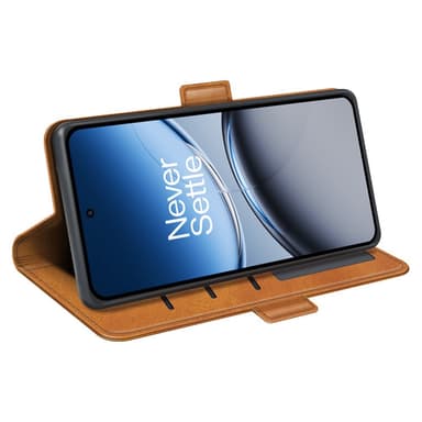 SKALO OnePlus Nord 4 Premium Plånboksfodral - Brun