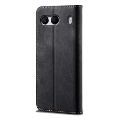 SKALO OnePlus Nord 4 Jeans Plånboksfodral - Svart