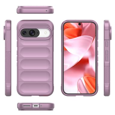 SKALO Google Pixel 9/9 Pro Rugged Bumpers TPU-Skal - Lila