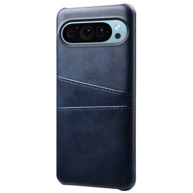 SKALO Google Pixel 9/9 Pro PU Läder Skal med Korthållare/Plånbok - Blå