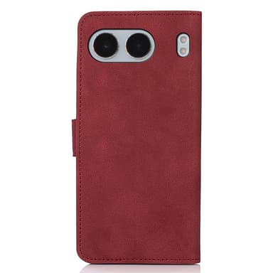 SKALO OnePlus Nord 4 KHAZNEH Plånboksfodral i PU-Läder - Röd