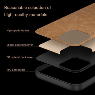 SKALO OnePlus Nord 4 PU-Läder Hybrid Skal - Brun