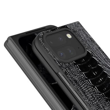 ABEEL Google Pixel 9 Pro Fold Crocodile Skal - Svart