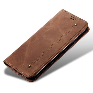 SKALO OnePlus Nord 4 Jeans Plånboksfodral - Brun