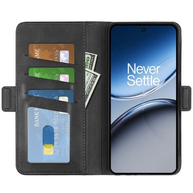 SKALO OnePlus Nord 4 Premium Plånboksfodral - Svart