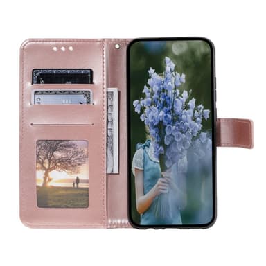 SKALO Google Pixel 9/9 Pro Mandala Plånboksfodral - Roséguld