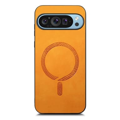 SKALO Google Pixel 9/9 Pro PU-Läder Hybrid Skal - Brun