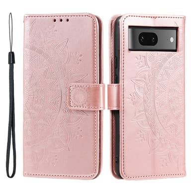 SKALO Google Pixel 9/9 Pro Mandala Plånboksfodral - Roséguld