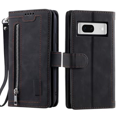 SKALO Google Pixel 9/9 Pro Big Wallet 9-FACK Plånboksfodral - Svart