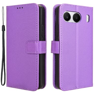 SKALO OnePlus Nord 4 Premium Mini Romb Plånboksfodral - Lila