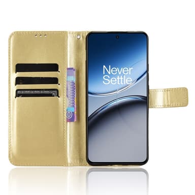 SKALO OnePlus Nord 4 PU-Läder Plånboksfodral - Guld