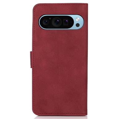SKALO Google Pixel 9/9 Pro KHAZNEH Plånboksfodral i PU-Läder - Röd