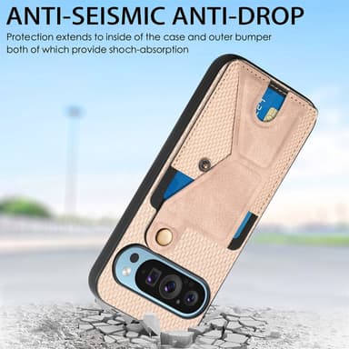 SKALO Google Pixel 9/9 Pro Carbon FIber Kortfack - Svart