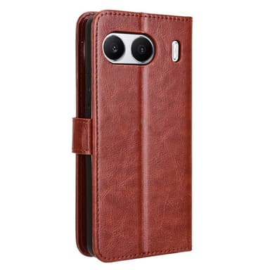 SKALO OnePlus Nord 4 PU-Läder Plånboksfodral - Brun