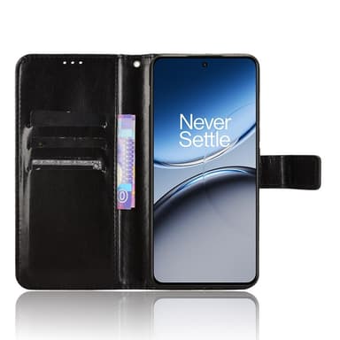 SKALO OnePlus Nord 4 PU-Läder Plånboksfodral - Svart