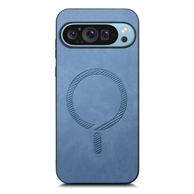 SKALO Google Pixel 9/9 Pro PU-Läder Hybrid Skal - Blå