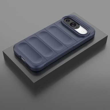 SKALO Google Pixel 9/9 Pro Rugged Bumpers TPU-Skal - Mörkblå