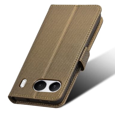 SKALO OnePlus Nord 4 Premium Mini Romb Plånboksfodral - Brun