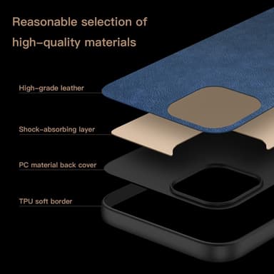 SKALO OnePlus Nord 4 PU-Läder Hybrid Skal - Blå