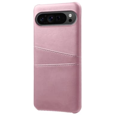 SKALO Google Pixel 9 Pro XL PU Läder Skal med Korthållare/Plånbok - Roséguld