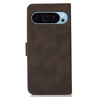 SKALO Google Pixel 9/9 Pro KHAZNEH Plånboksfodral i PU-Läder - Brun